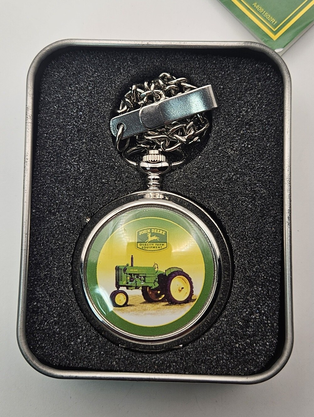 John Deere Pocket Watch In Tin Exclusive Edition Untested